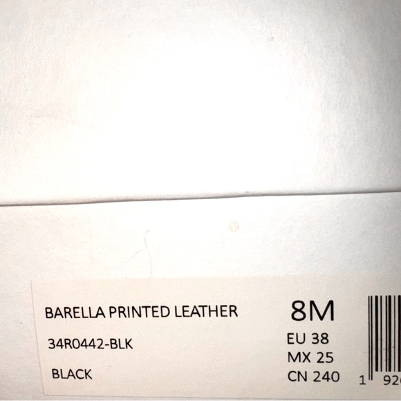 NIB Calvin Klein Barella Leather Western Boots Black Multi Printed Graphic US 8 - Picture 3 of 5